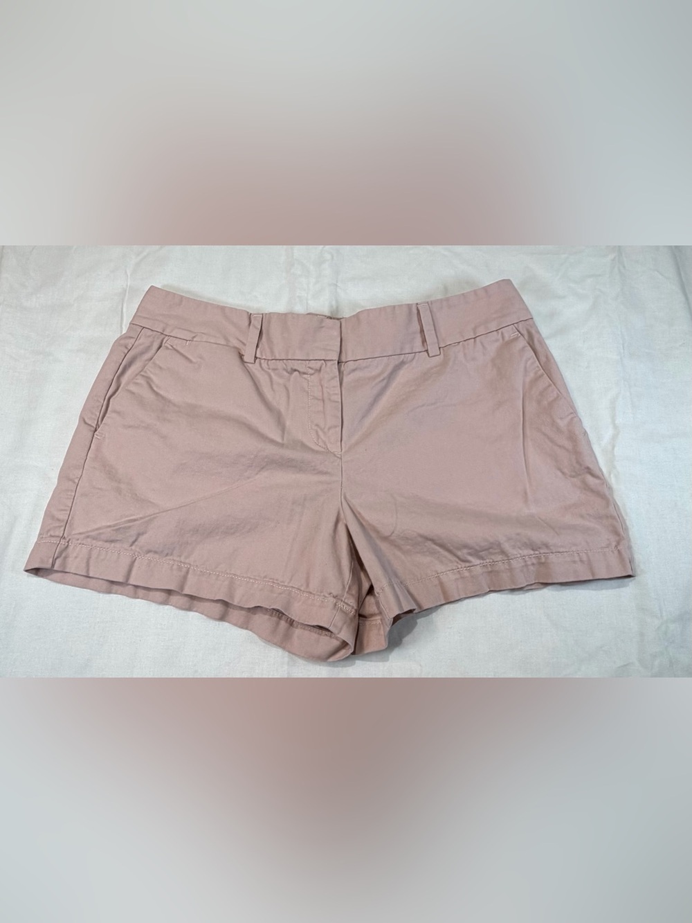 LOFT Dusty Rose Tailored Cotton Shorts